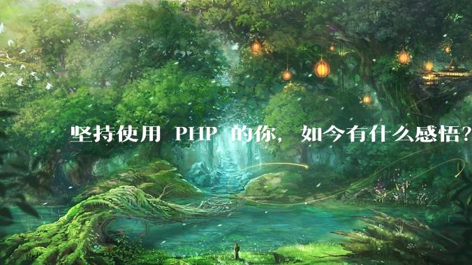 坚持使用 PHP 的你，如今有什么感悟？