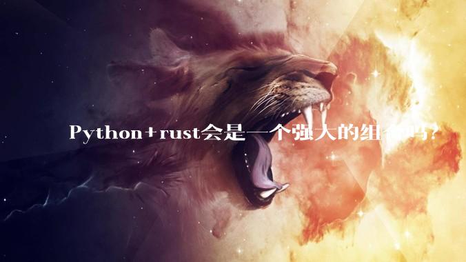 Python+rust会是一个强大的组合吗？